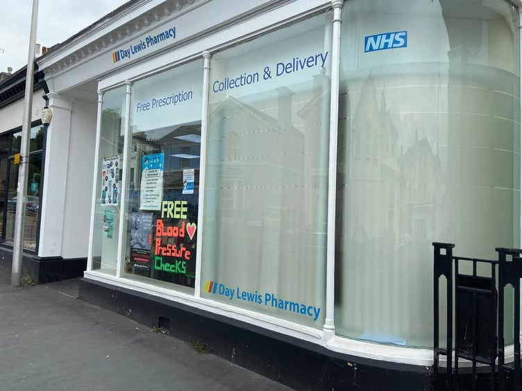 A pharmacy in Devon