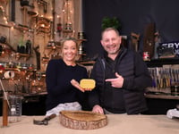 Making beeswax polish on television