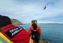 Fisherman winched to safety by helicopter