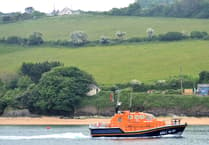 Man who raised over £1.5k for Salcombe lifeboat visits station