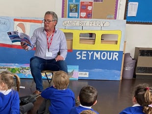 Author inspires children at Salcombe C of E Primary