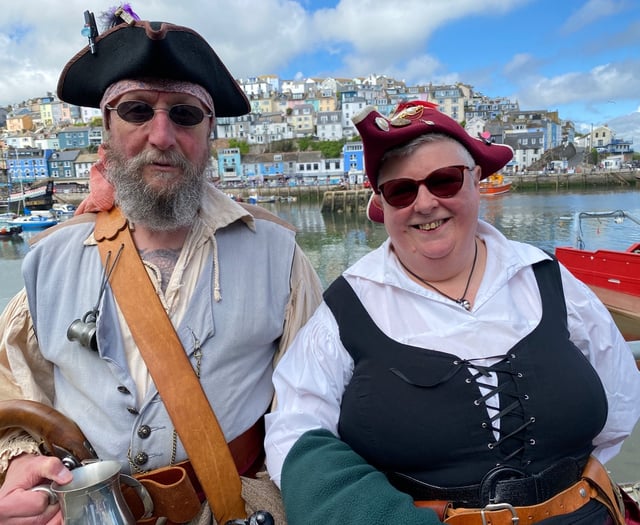 Ahoy me hearties! Sun shines for Brixham Pirate Festival