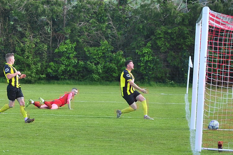South Devon League Premier Division football. Ilsington Villa versus Beesands Rovers