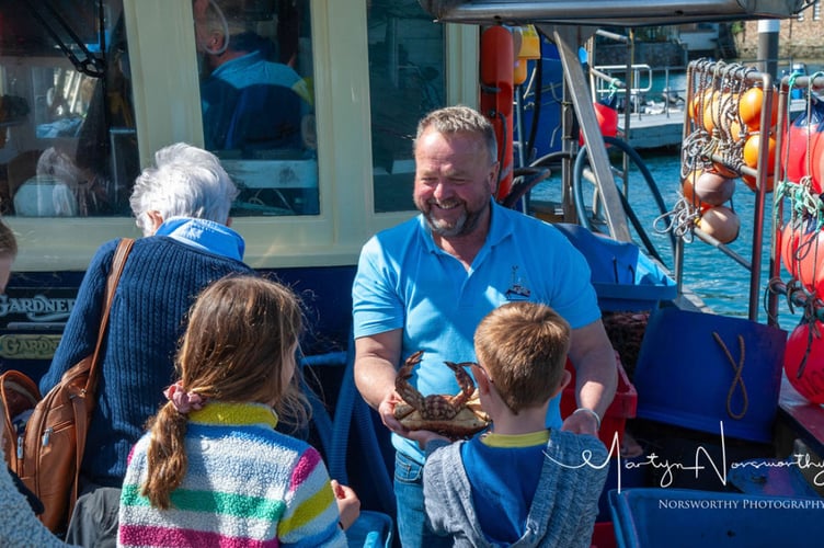 Crab on the iconic Tenacious boat
