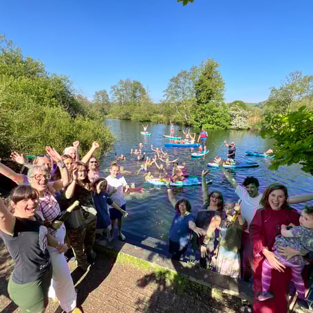 Members of the Friends of the Dart group, which welcomed the new designated bathing water sites
