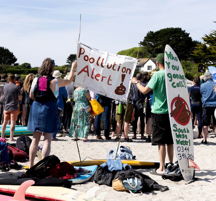 Surfers Against Sewage protest