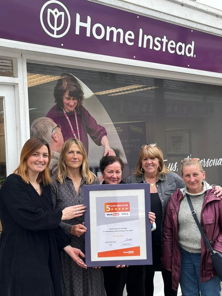 Home Instead Ivybridge with the 5 Star WorkBuzz award