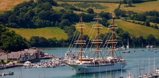Three-masted Spirit returns to Dartmouth