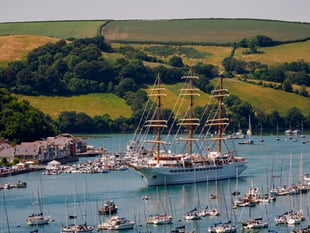 Three-masted Spirit returns to Dartmouth