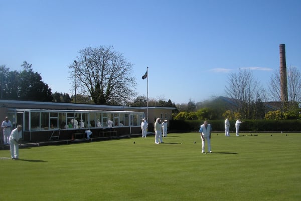 Totnes bowls stock image