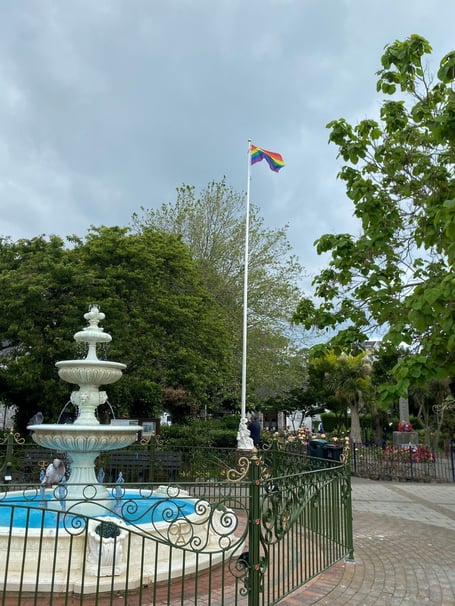 The Pride Flag in Dartmouth