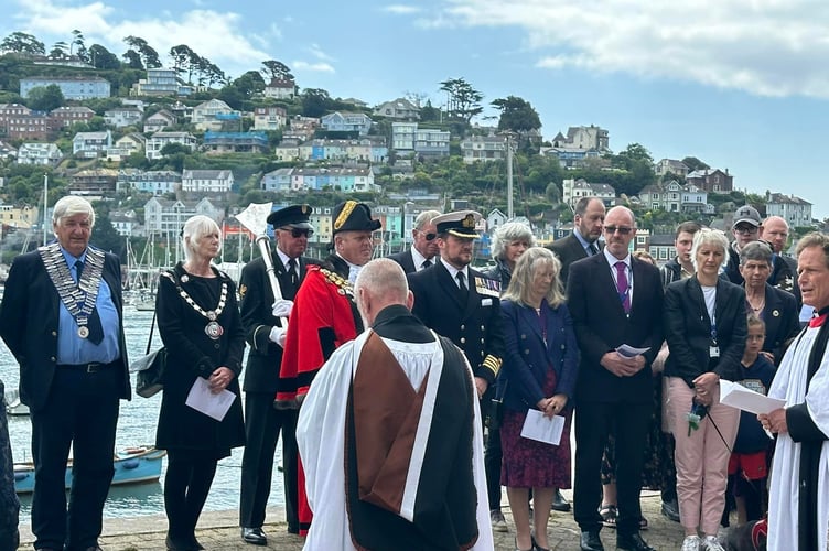 People gather in Dartmouth for the Service. Photo: Karen Perrow