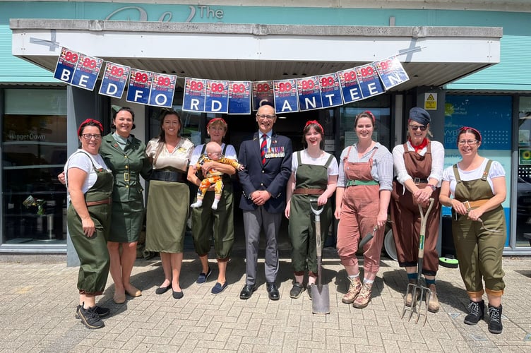 L to R: Mel, Bethan, Michala,, a representative of RBL, AJ, Gemma, Vicky & Lesley