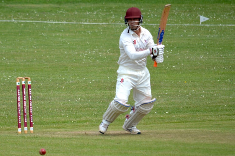 Dartington & Totnes batsman Jono Lloyd, who compiled a century in a losing cause against Ivybridge