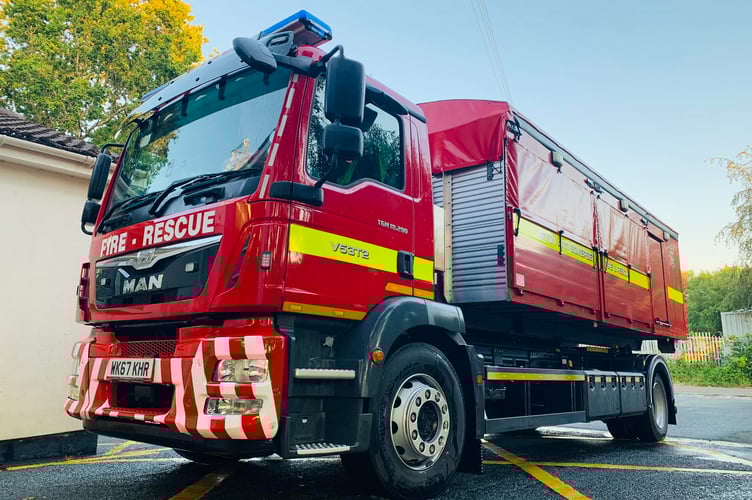 Fire crews from Ivybridge are attending the scene