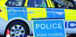 A38 closed by lorry fire