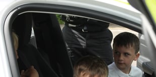 Harbertonford pupils receive a visit from a policeman