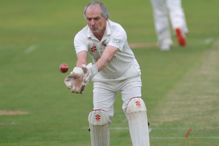 Devon Cricket League D Division West. Ipplepen 2nd XI versus Dartington and Totnes 1st Xl.  D&T wicket keeper Paul Taylor
