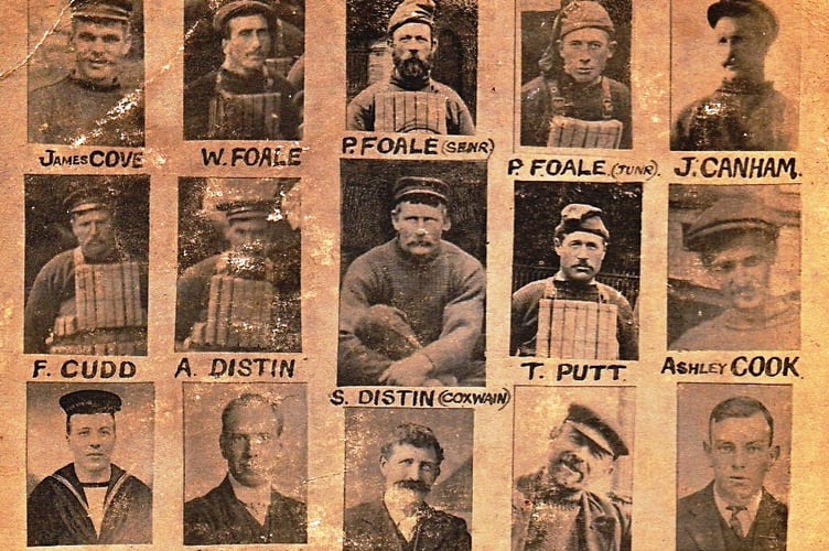 The crew of the Wiiliam Lifeboat by AE Fairweather 