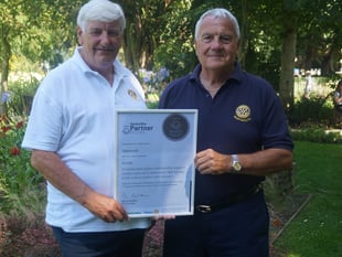 Rotary Club named a silver medal champion