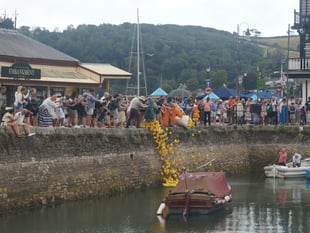 Racing ducks raise funds for charity 