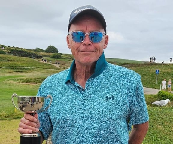 Thurlestone GC seniors' champion Rob Hyde