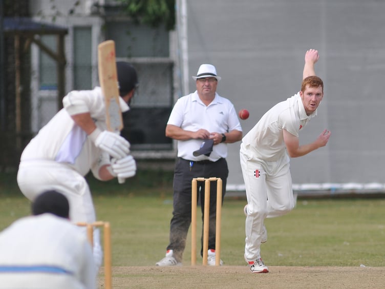 Devon Cricket League C Division West.  South Devon 1st XI versus Cornwood 2nd XI. South Devon's Kalen Warne