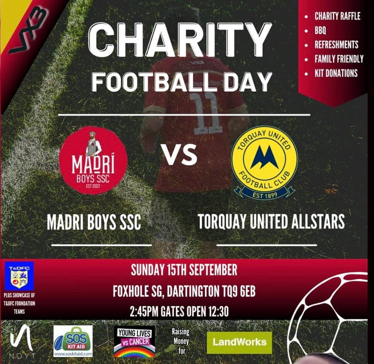 Madri Boys vs Torquay United Allstars charity game