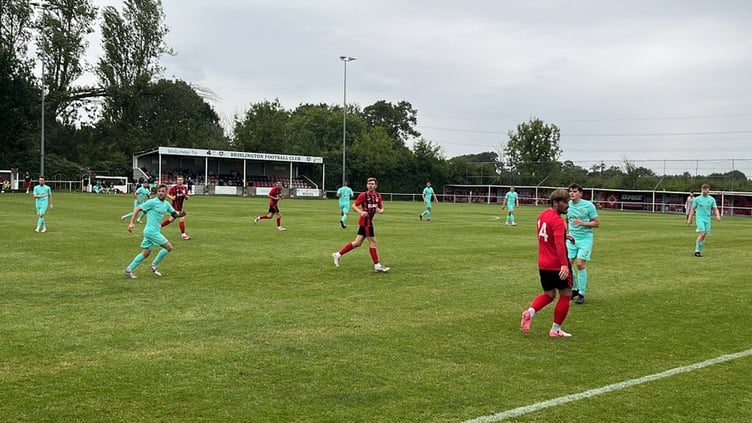 Action from Ivybridge Town's win away at Brislington FC