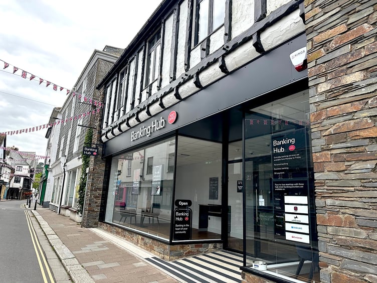 The hub is a shared banking space, offering customers similar services to their bank