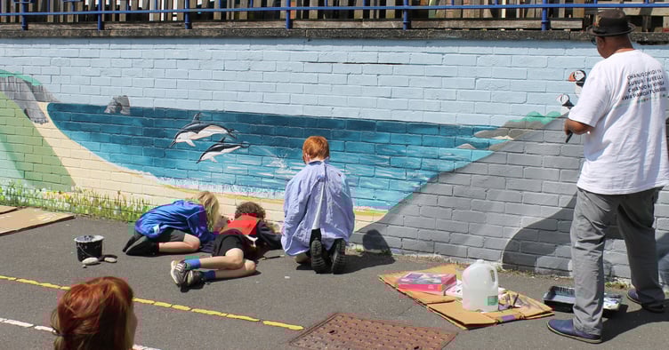 Moor to Sea Harbertonford Mural