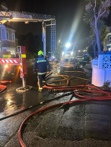 The house fire in Paignton