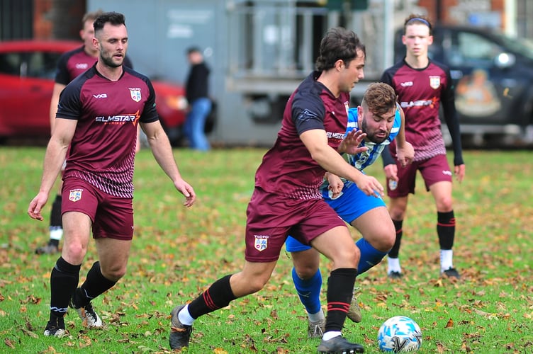 South Devon Football League Premier Division.  Newton Abbot 66 versus Totnes & Dartington SC.  Final score of 2-3.