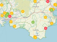 Pawsome map pin points best dog walks
