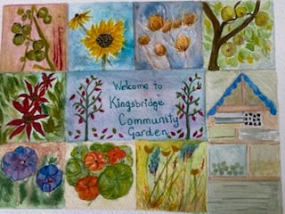 Artwork advertising the exhibition in Dodbrooke Parish Hall