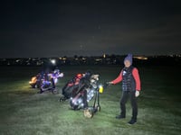 Stars come out for night golf