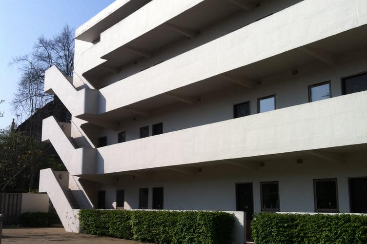 The Isokon Flats in Hampstead once home to people including Agatha Christie and Bauhaus emigre Walter Gropius