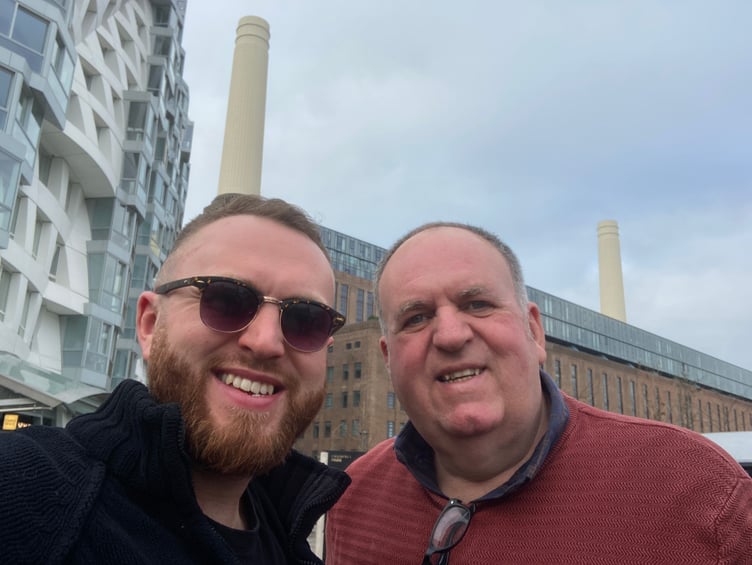 Jon Harding (L) and his father Richard Harding (R)