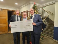 Salcombe lifeboat crew members attend Baltic Exchange Caledonian Lunch