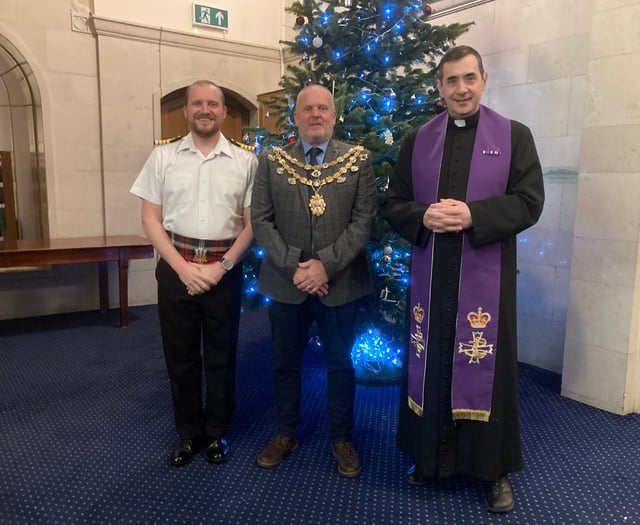 A Christmas carol service at Britannia Royal Naval College