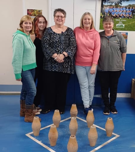 Gems, l to r, Diana Davies, Georgie Northway, Wendy Northway, Elaine Furneaux and Brenda Keartland