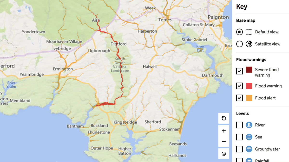 Flood warning issued for South Devon | southhams-today.co.uk
