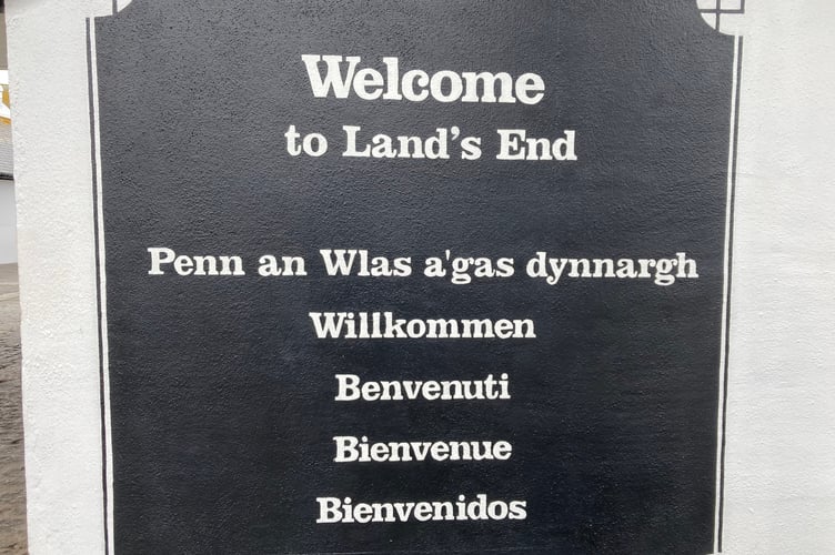The Cornish language is now seen on many signs in the Principality