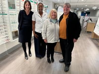 Totnes Specsavers teams up with Purple Angel charity