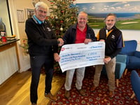 Latest Devon Air Ambulance donation from Bigbury GC