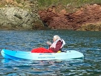 Elaine-aged 102- looks back on her fundraising kayaking 