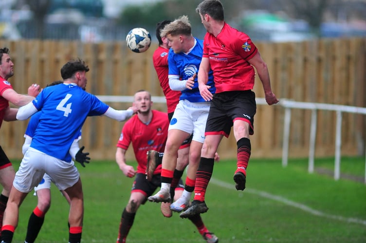 Football. South Devon Premier League. Newton Abbot Spurs 2nds versus East Allington United. A 3-2 home win at the Rec for Spurs