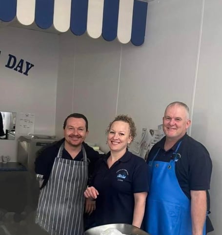 L to R: Andy Fituch, Emma Carter and Darren Carter