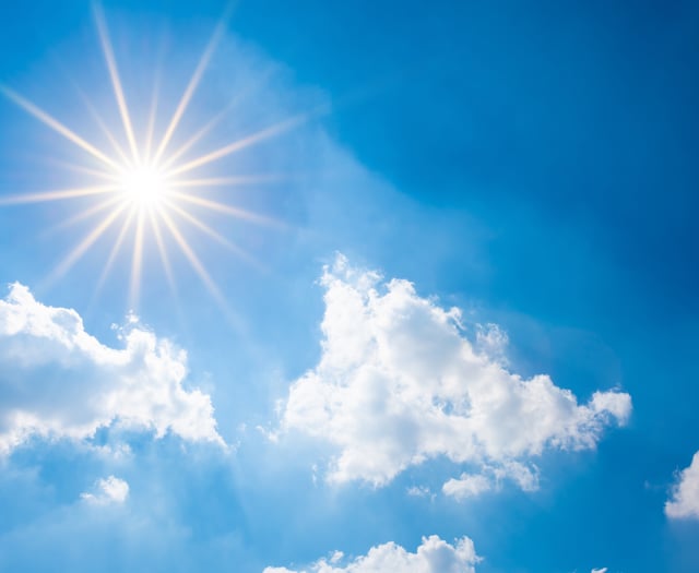 Sunny today with fresh breeze, patchy rain tomorrow