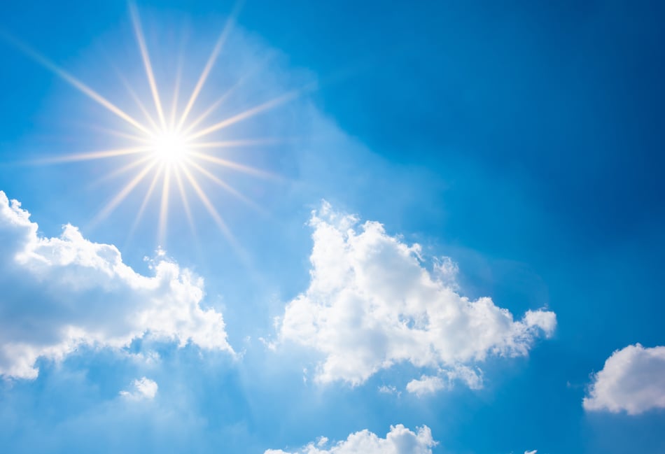 Sunny weather and breezy conditions for today and tomorrow